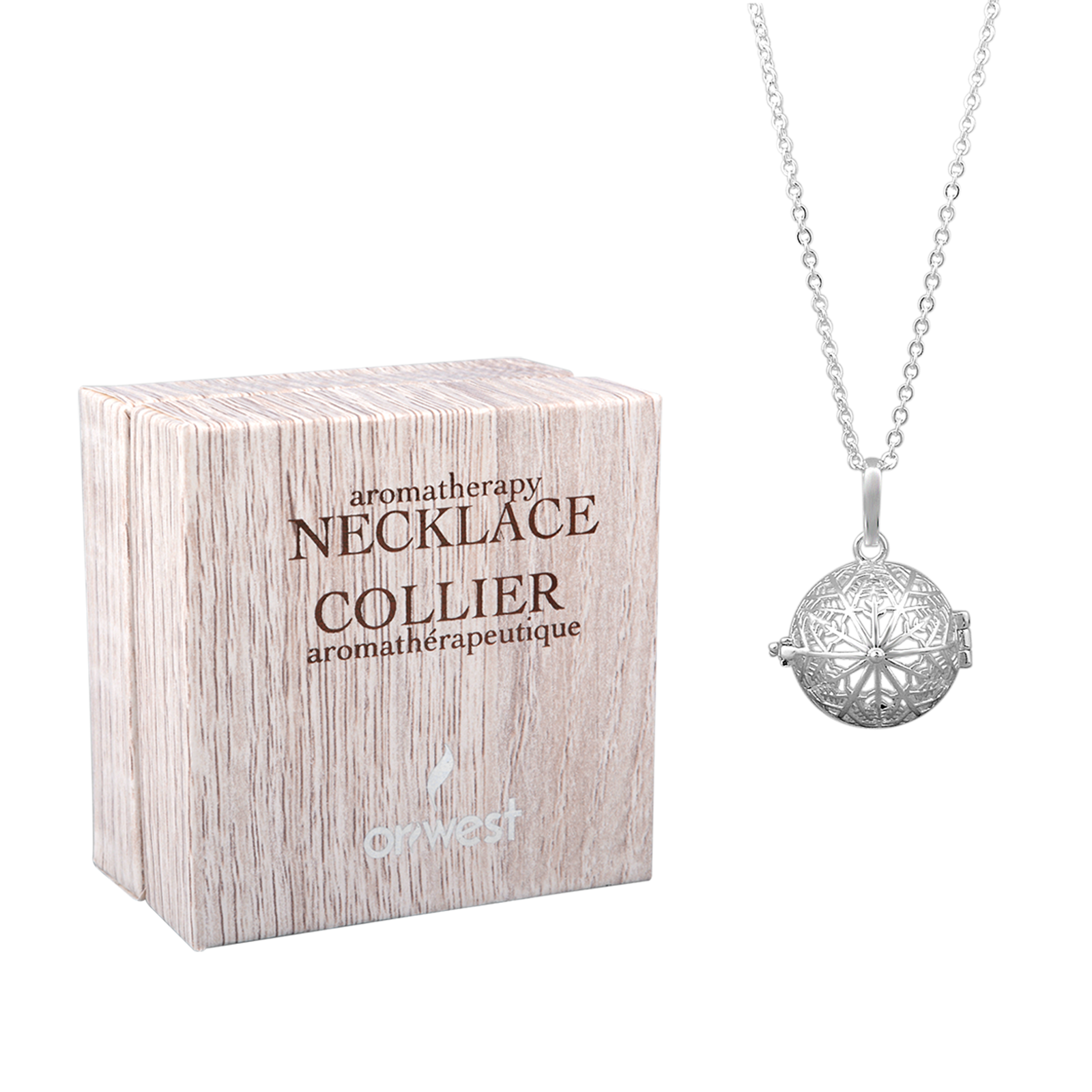 Sterling silver sales aromatherapy necklace