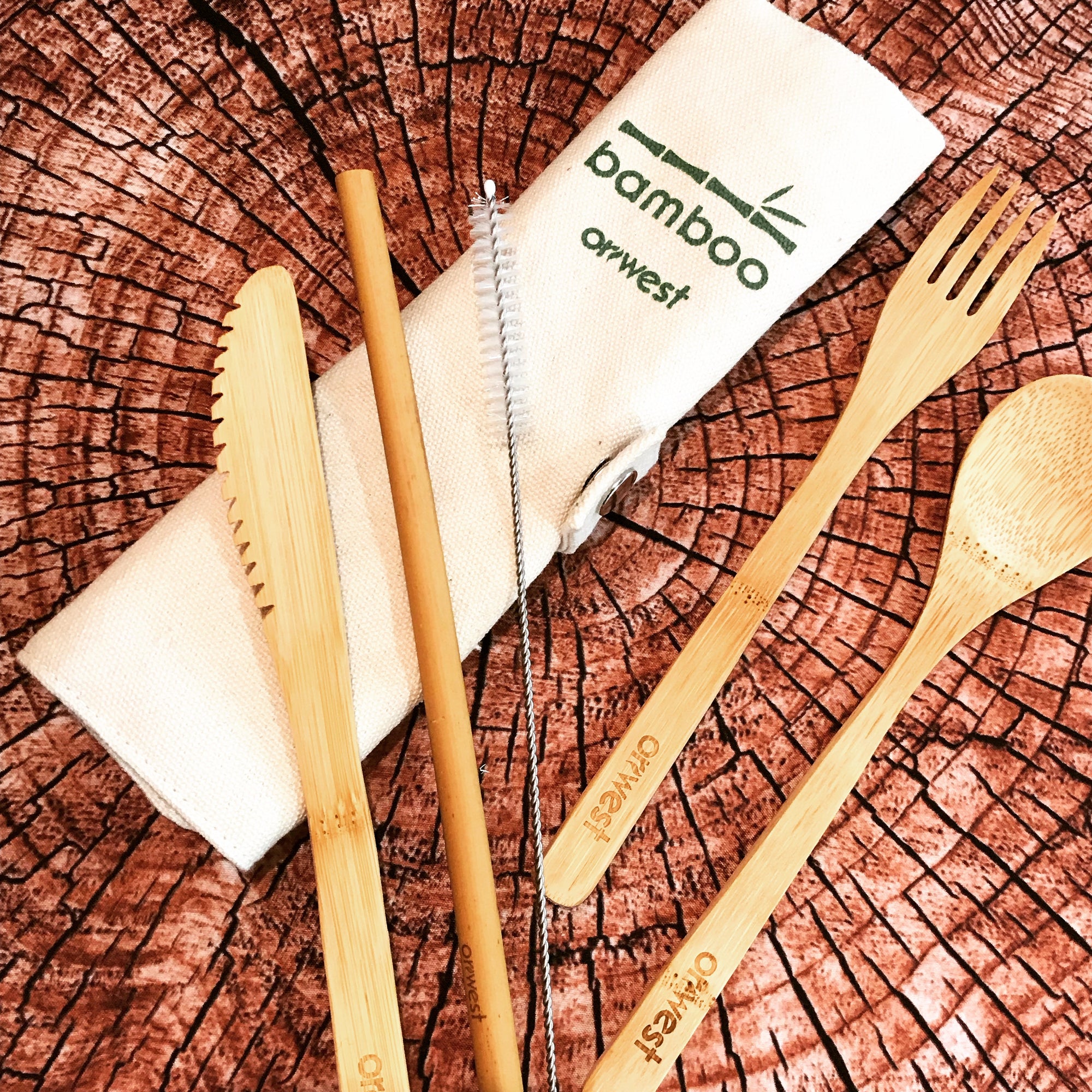 Travel Cutlery Set  Eco-Friendly Bamboo Utensils – Minka