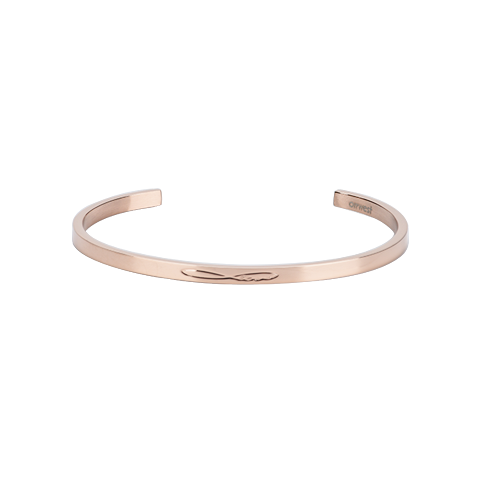 "INFINITY LOVE" Mantra Cuff - Rose Gold